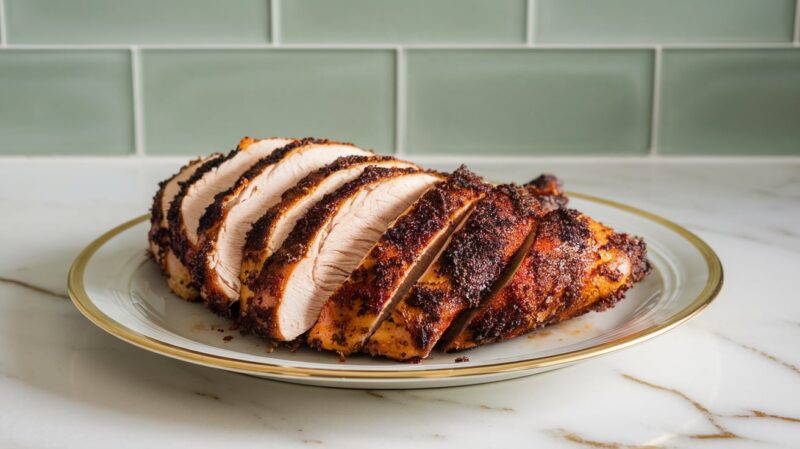 Air Fryer Barbecue Rubbed Chicken Breast