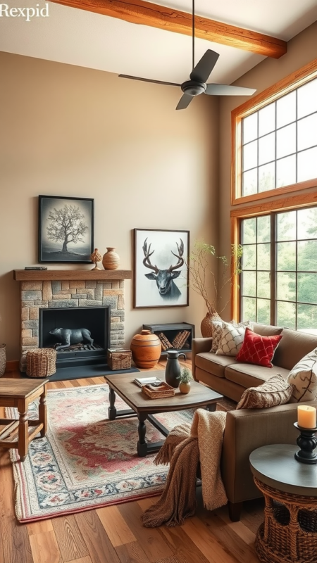 40 Charming Country Rustic Living Room Ideas for a Cozy Farmhouse Feel