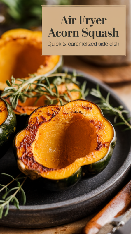 Air Fryer Acorn Squash: Quick & Caramelized Side Dish