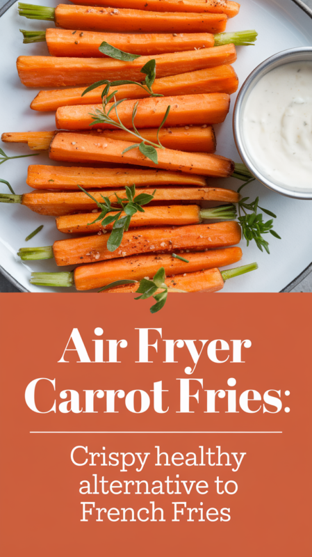 Air Fryer Carrot Fries: Crispy Healthy Air Fryer Alternative to French Fries