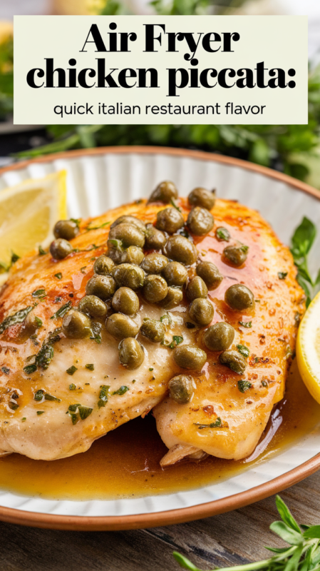 Air Fryer Chicken Piccata: Quick Italian Restaurant Flavor