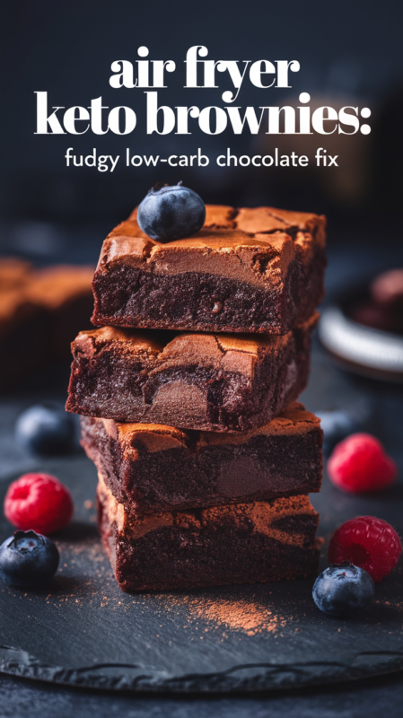 Air Fryer Keto Brownies: Fudgy Low-Carb Chocolate Fix