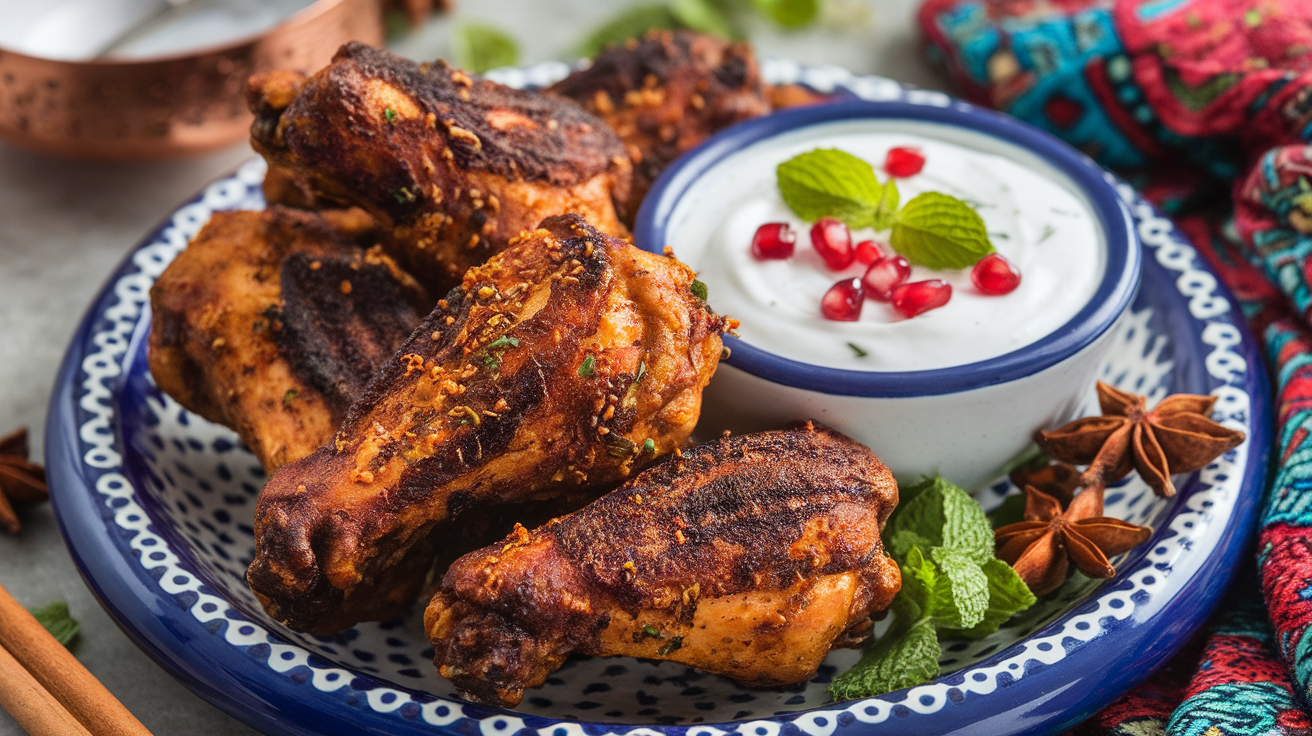 Air Fryer Moroccan Spiced Chicken Wings