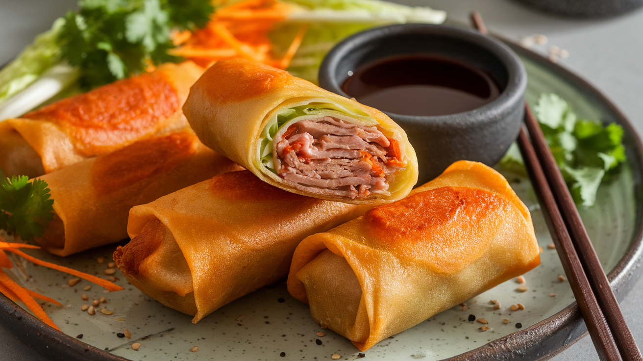 Air Fryer Pork Egg Rolls