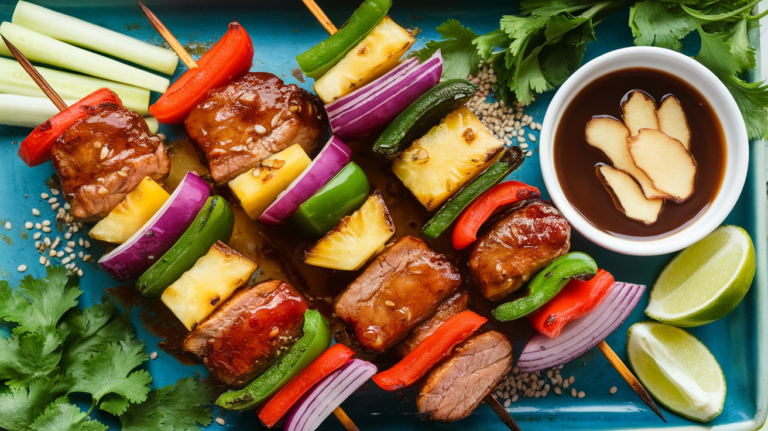 Air Fryer Pork Kabobs