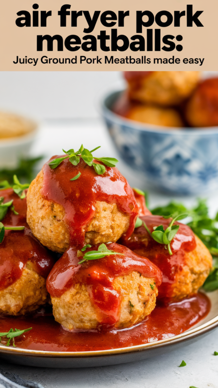 Air Fryer Pork Meatballs: Juicy Ground Pork Meatballs Made Easy