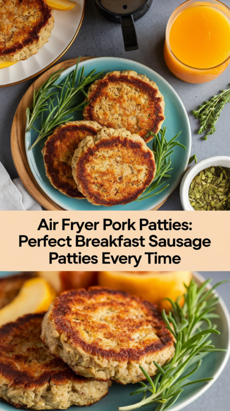 Air Fryer Pork Patties: Perfect Breakfast Sausage Patties Every Time