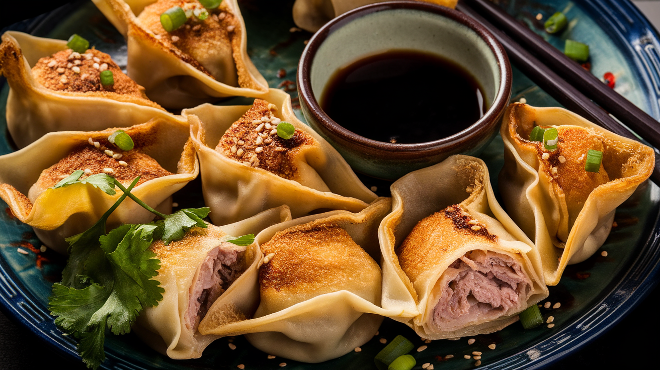 Air Fryer Pork Wontons