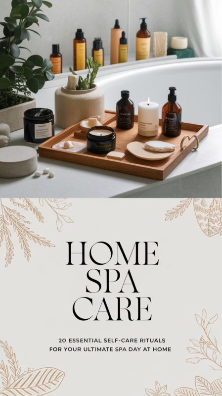 Home Spa Care: 20 Essential Self-Care Rituals for Your Ultimate Spa Day At Home