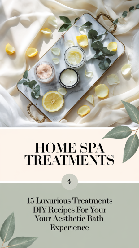 Home Spa Treatments: 15 Luxurious DIY Recipes for Your Aesthetic Bath Experience