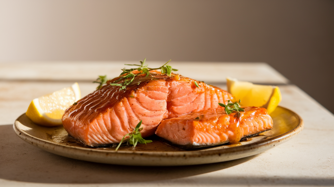 air fryer salmon with dijon mustard
