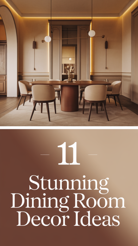 Elegant modern dining room featuring neutral decor with beige and brown tones, showcasing contemporary furniture and stylish lighting, perfect for home interior inspiration.