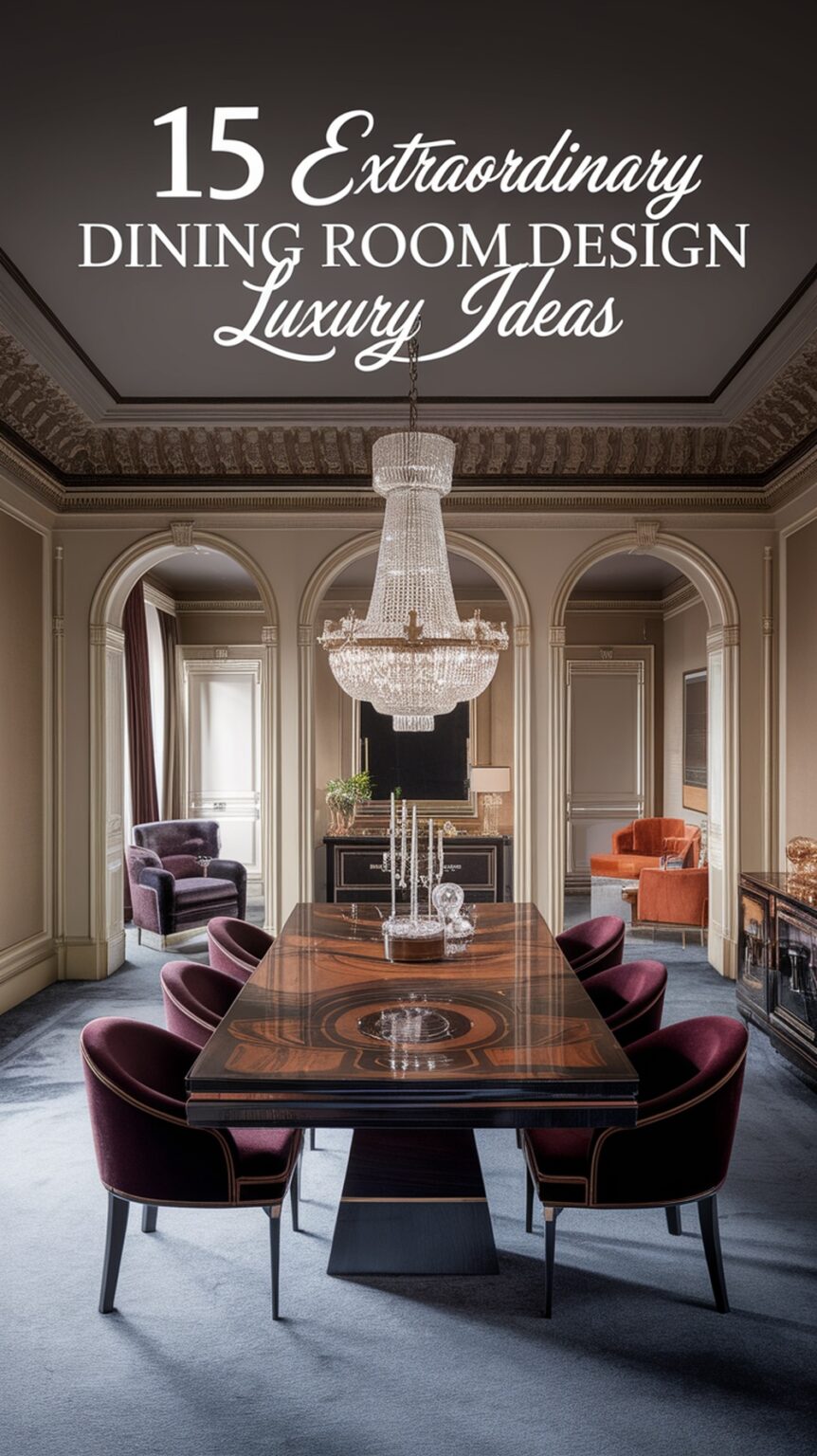 15 Extraordinary Dining Room Design Luxury Ideas That Elevate Entertaining