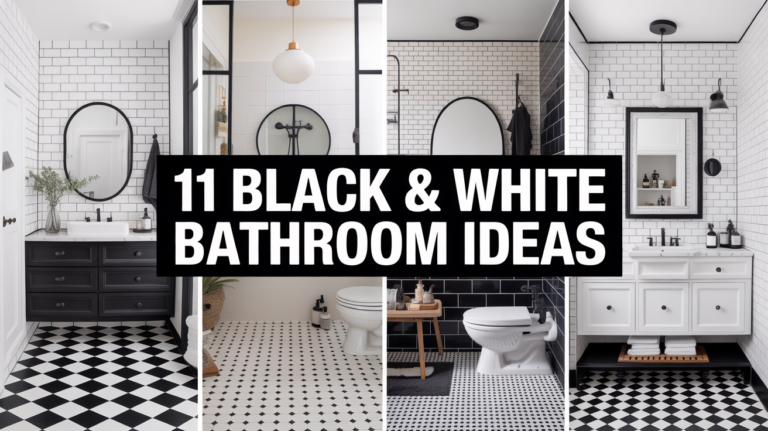 Transform your space with these stunning black and white bathroom ideas. From modern to farmhouse, discover tile patterns and design tricks that work.