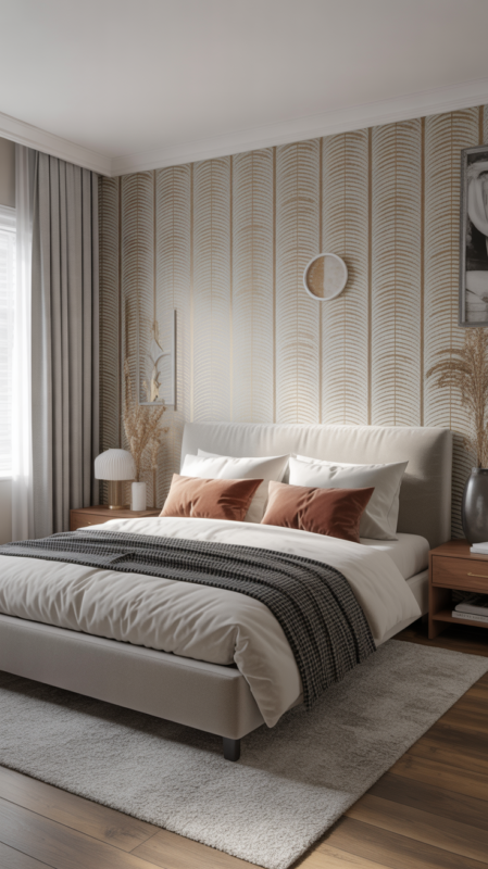 Peel and stick wallpaper ideas for bedroom creating stylish rental-friendly removable accent wall