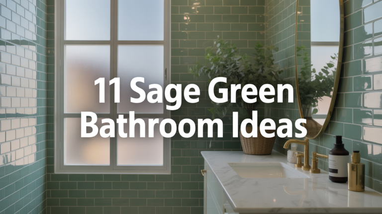 Stunning sage green bathroom with subway tiles and gold fixtures showcasing modern design ideas